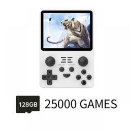 POWKIDDY RGB20S Black Version Handheld Game Console Retro Open Source System RK3326 3.5-Inch 4:3 IPS Screen Children's Gifts
