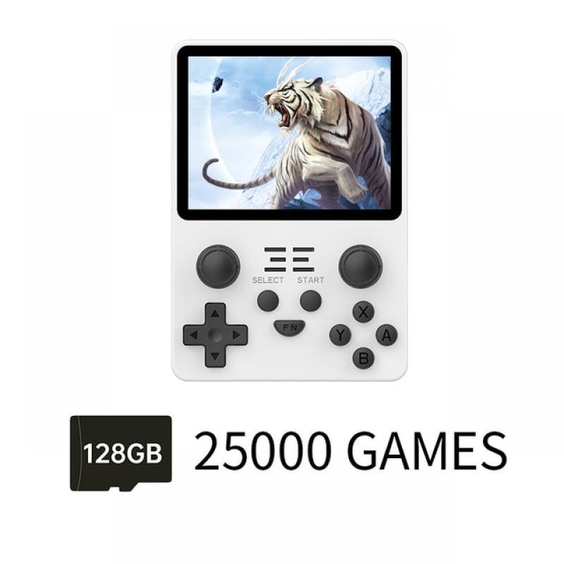 POWKIDDY RGB20S Black Version Handheld Game Console Retro Open Source System RK3326 3.5-Inch 4:3 IPS Screen Children's Gifts
