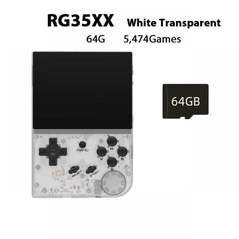 Anbernic RG35XX 64GB 128GB 3.5Inch IPS Screen Retro Handheld Video Game Console Linux System Simulators Portable Game Console