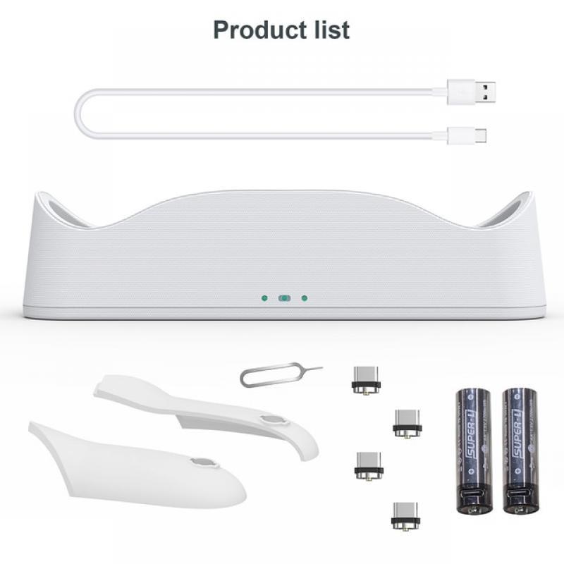 VR Charging Station Charger for Oculus Quest 2/Meta 2 Accessories Dock Supports LED indicator/Magnetic Headset Touch Controller