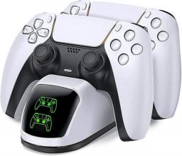 Dual Fast Charger For Playstation 5 Controller Charger Station Charging Cradle Dock Station With LED Indicator For PS5 Gamepads