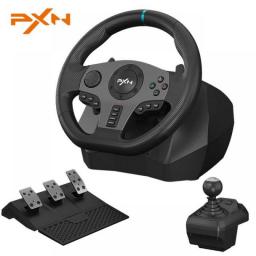 Gaming Steering Wheel PXN V9 Volante PC Gaming Racing Wheel For PS4/PS3/Xbox One/Android TV/Nintendo Switch/Xbox Series S/X