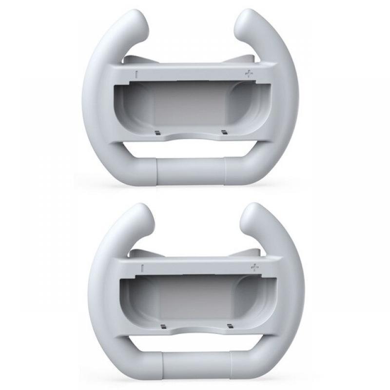 New 2PCS Joycon Controller Grip Racing Steering Wheel Handle Grips for Nintendo Switch OLED Joy-Con Controller Game Accessories