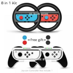 NintendoSwitch Accessories Racing Steering Wheel Nintend Switch Handle Grips Nitendo Joycon Cap For Nintendo Switch OLED Gamepad