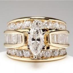 18K Multi Gold Ring For Women Natural 1 Carat Diamond With Diamond Jewelry Anillos De Bizuteria Anillos Mujer Gemstone Rings Box