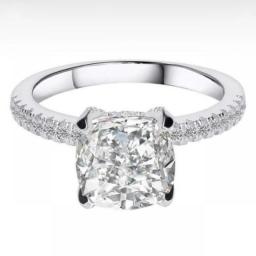 Brand Promise Ring Set Real 100Percent 925 Sterling Silver Diamond Engagement Wedding Band Rings For Women Finger Jewelry