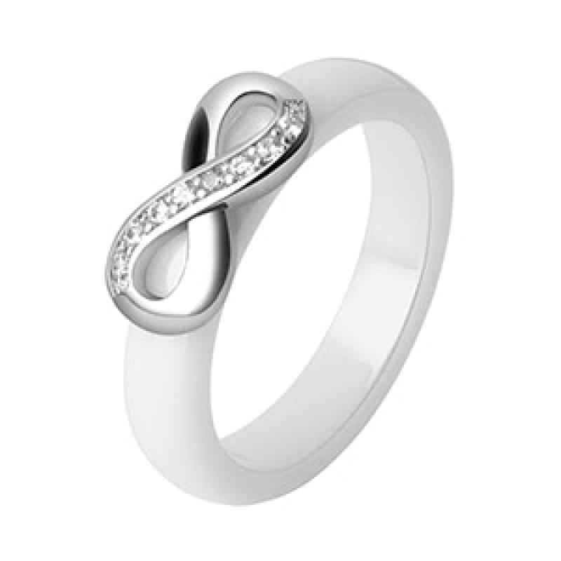 925 Sterling Rose Gold Infinity Ring Eternity Ring Charms Gift Endless Healthy Ceramic Rings Never Fade Fashion Rings For Women