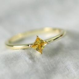 14K Gold Jewelry Natural Yellow Diamond Gemstone Ring Women Fine Anillos De Bizuteria Wedding Bizuteria 14K Gold Rings Female