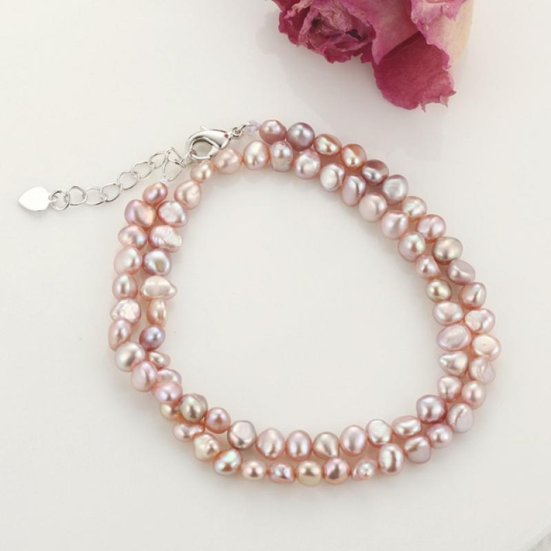 Cauuev Natural Freshwater Pearl Choker Necklace Baroque pearl Jewelry for Women wedding 925 Silver Clasp Wholesale 2022 trend