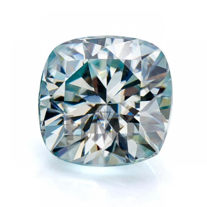 Moissanite Stone Brilliant Cushion VVS1 Blue Color Loose Lab Grown Diamond with GRA Certificate Gemstones Wholesale
