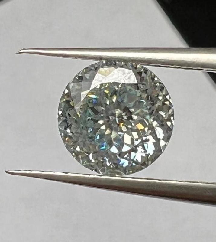 HMJ Loose Moissanite  Portugal Cut  VVS1 Round Cut Brilliant Gemstone for Making Engagement/Jewelry/Pendant/Earrings/Handmade