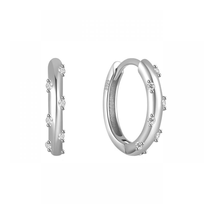 CANNER 925 Sterling Silver Glossy Hoop Earrings Gold Color Tiny Cartilage Piercing Small Huggie Earring Fine Jewelry Accessories