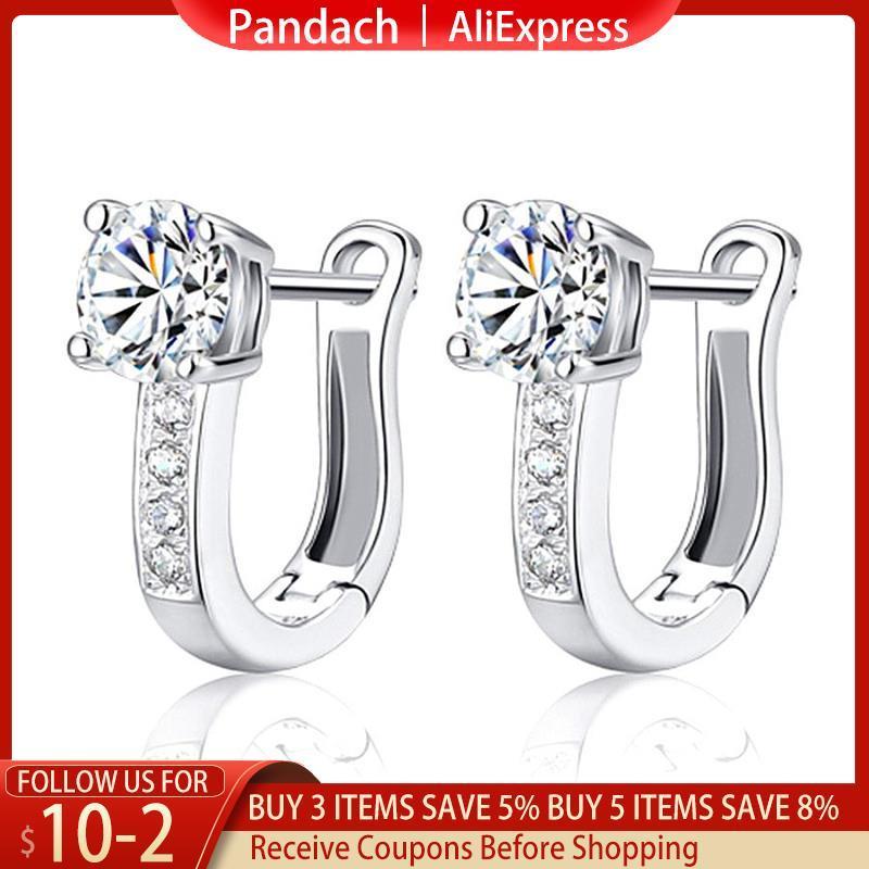 100% Real 925 Sterling Silver  U Type Earring Korean Earrings for Women New Jewelry Gifts CME1504