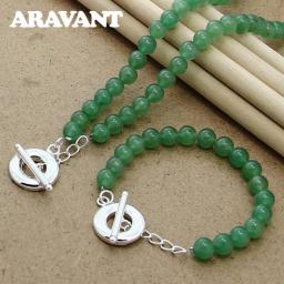 Freshwater Pearl Jewelry Sets Green Pearl Bracelet Necklace Statement Women Wedding Pearl Jewelry Set