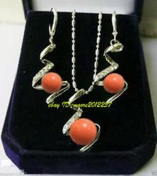 Prett Lovely Women's Wedding Lovely Pink Shell Pearls  Necklace Earrings Sets>AAA  GP   Bridal Wide Watch Win Brincos