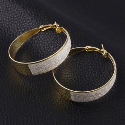 Ear For Women Sterling-NEW-jewelry  Ohrringe South Korea Trend Line Circle Earrings Earrings Jewelry Wholesale Female Scrub
