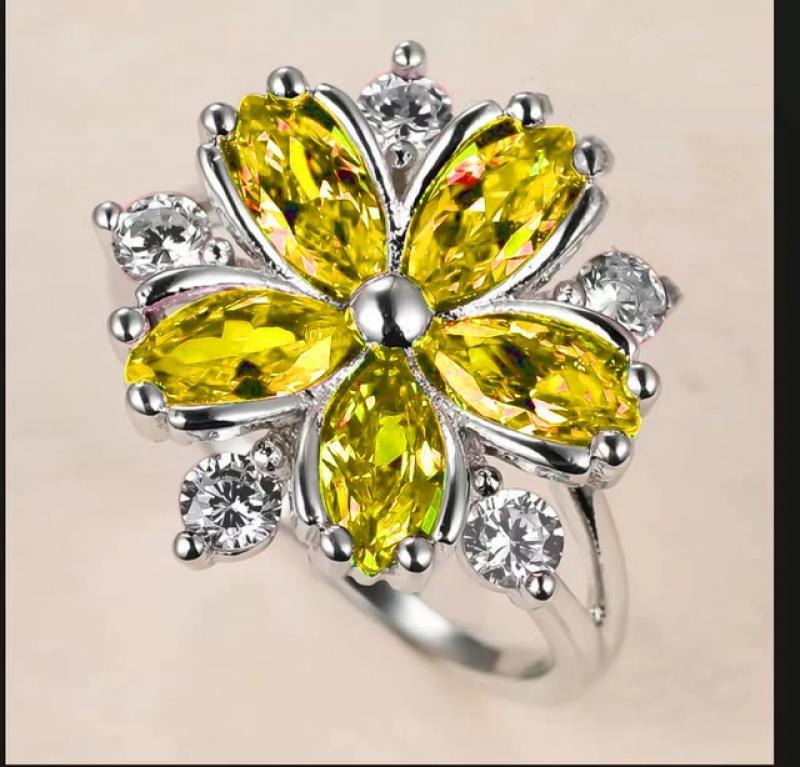 Cute Female Pink Crystal Stone Ring Charm upscale Thin Wedding Rings For Women Dainty Bride Flower Zircon Engagement Ring