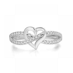 Couple Infinity Love Rings For Women Ladies Jewellery Double Color Dainty Wedding Engagement Gift Promise Rings Jewelry DZR029