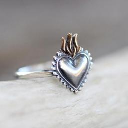 Forest Mountain Sun Nature Landscape Carved Ring For Women Men Mountain Sunset Nature Forest Ring Adjustable Jewelry Dropship