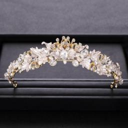 Wedding Crown Hair Jewelry Bridal  Hair Accessories Women Baroque Crown Rhinestones Crystal Tiaras Bride Queen Party Crowns Gift