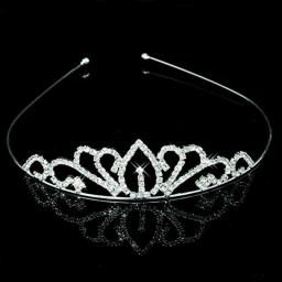 AINAMEISI Princess Crystal Tiaras And Crowns Headband Kid Girls Love Bridal Prom Crown Wedding Party Accessiories Hair Jewelry