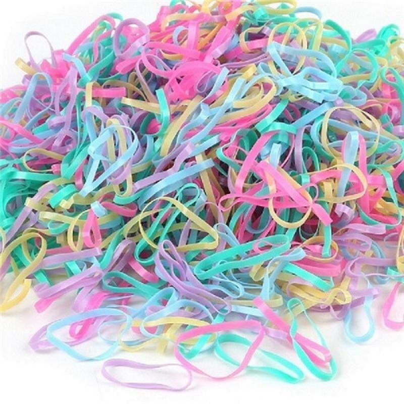 2018 New Random Mixed Child Baby Hair Holders Rubber Bands Elastics Girl's Tie Gum Hair Accessories about 500PCS