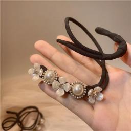 MISANANRYNE Flower Wedding Bridal Rhinestone Head Artifact  Flower Hair Bud Tied Half Ball Pins Clips Women Hair Accessory