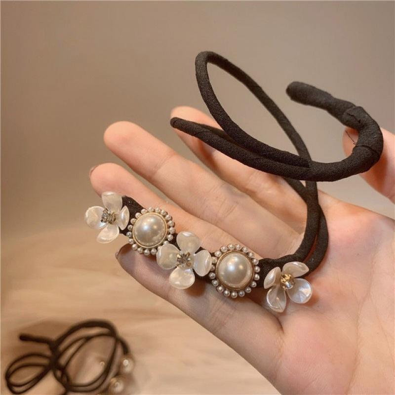 MISANANRYNE Flower Wedding Bridal Rhinestone Head Artifact  Flower Hair Bud Tied Half Ball Pins Clips Women Hair Accessory