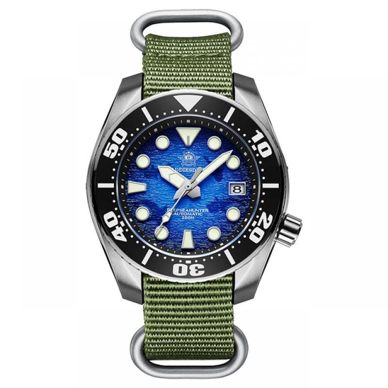 Addies Dive New Men Automatic Watch Stainless Steel Strap 200m Diving Series Watch NH35 Sapphire Crystal Super Luminous Watches