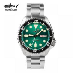 HEIMDALLR Men Watch NH36 Movement Sharkey Skx007 Ceramic Bezel 200M Water Resistance Automatic Mechanical Dive Watch For Men