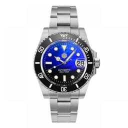 San Martin 40.5mm Water Ghost V3 Diver Luxury Men Watch NH35 Automatic Mechanical Business Wristwatches Sapphire 20Bar Lumed