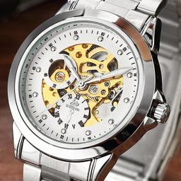 Watches Mechanical For Men Fashion Automatic Stainless Steel Self Winding Watches No Battery Luxury Wrist Watch For Men