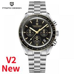 PAGANI DESIGN Sport Panda Mens Watches Quartz Chronograph Luxury Automatic Business Stainless Steel Waterproof Reloj Hombre 2023