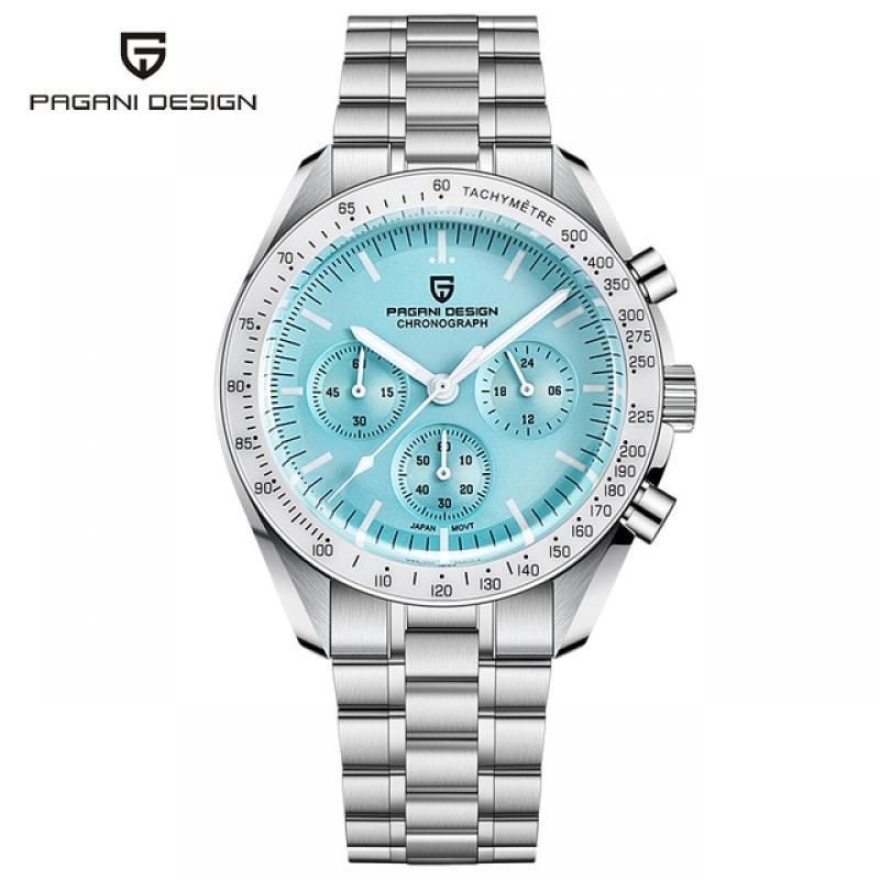 2023 New PAGANI DESIGN Mens Watches Top Brand Luxury Automatic Quartz Chronograph Waterproof Sport Stainless Steel Clock Relogio