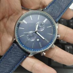 WOKAI High Quality Casual Men's Steel Band Quartz Calendar Watch Multi-function Luminous Waterproof Business Sports Clock