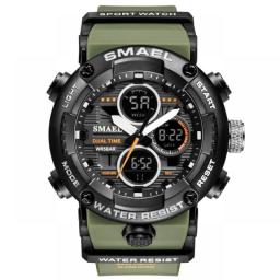 SMAEL Sport Watch Men Waterproof LED Digital Watches Stopwatch Big Dial Clock For Male 8038 Relogio Masculino Men Watches Quartz