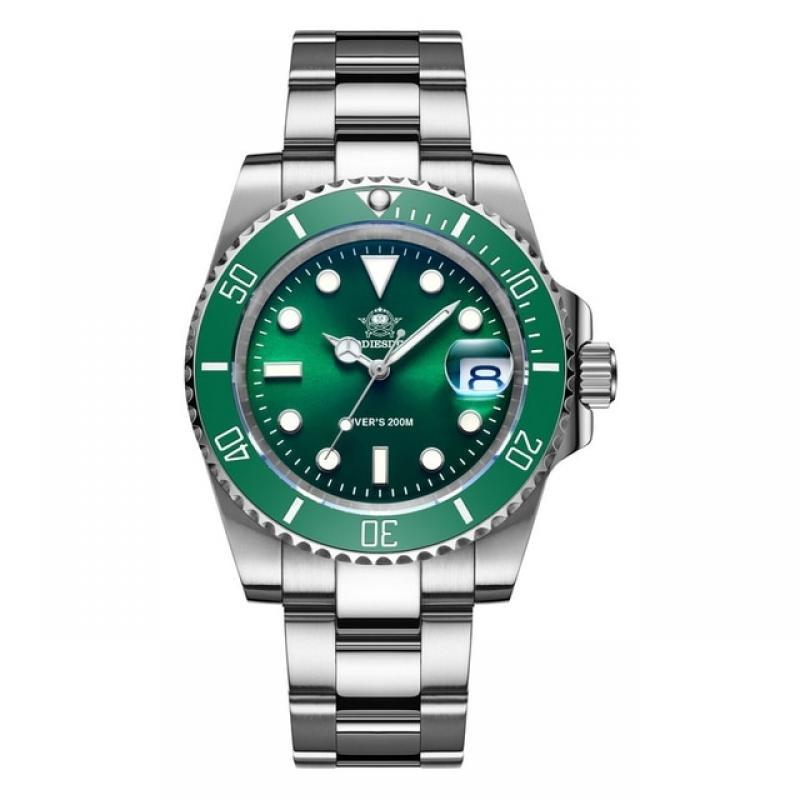 ADDIESDIVE New Fashion Watch Stainless Steel Diver Watch 200M C3 Super Luminous Sport Luxury Watch reloj hombre Quartz Men Watch