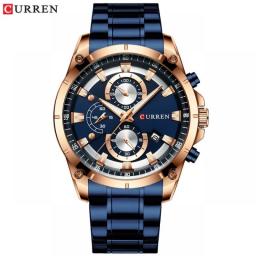 CURREN Mens Watches Fashion Top Brand Luxury Business Automatic Date Watch Men Casual Waterproof Watch Relogio Masculino+Box