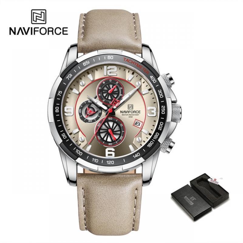 2022 Top Brand Luxury NAVIFORCE 100% Original Fashion Watch For Men Multifunction Sport Waterproof Man Quartz WristWatches Clock