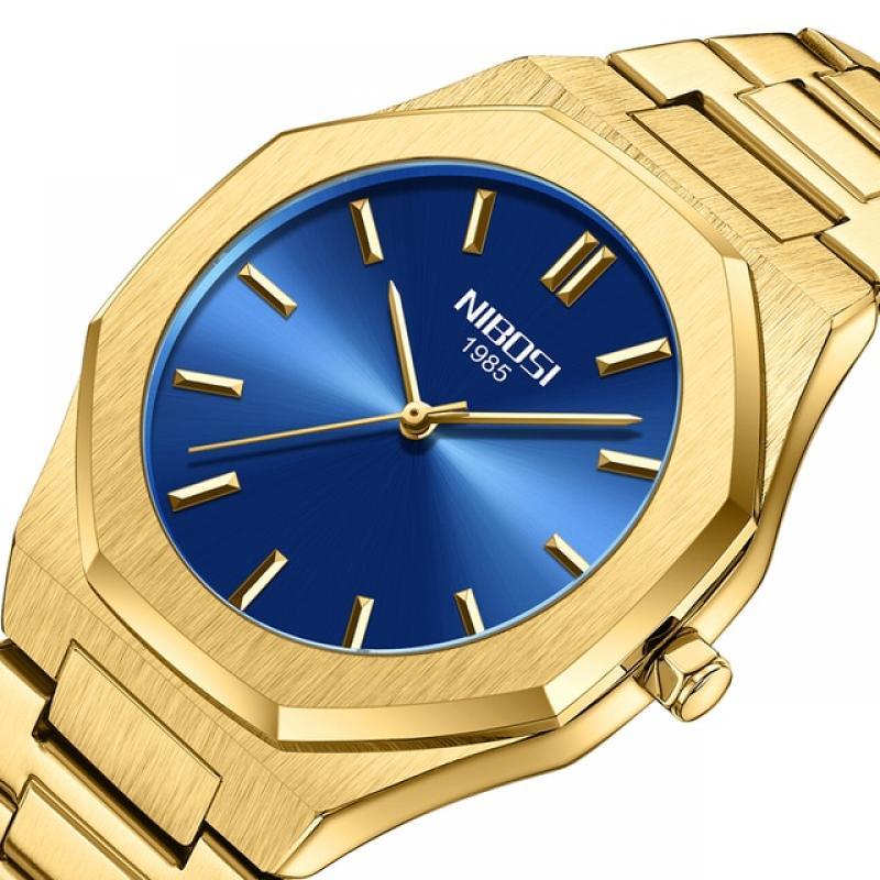 NIBOSI Top Brand Luxury Mens Watches Waterproof Simple Clock Male Sports Watch Men Quartz Casual Wrist Watch Relogio Masculino
