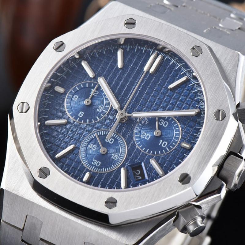 NO LOGO 41mm 316L full steel case use japan MIYOTA vk63 chronograph movement men's watch