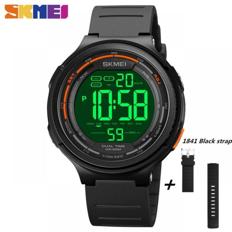 SKMEI 1841 Digital Mens Watches Fashion Sport Waterproof Male Clock Watch LED Light Count Down Wristwatch For Men reloj hombre