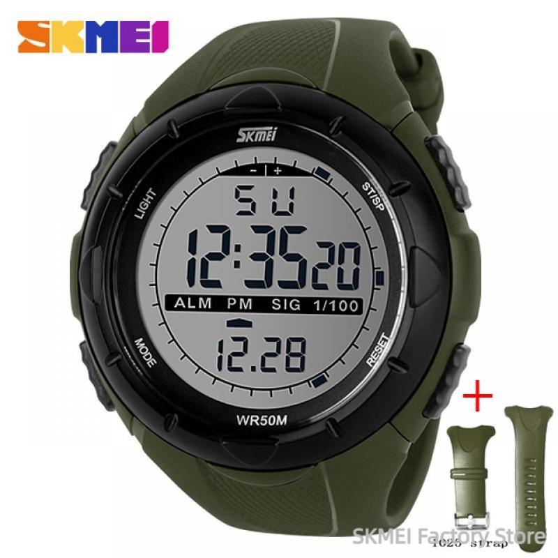 SKMEI 1025 Fashion Military Man Watches Simple Sport Watch Men Resistant Waterproof Digital Wristwatch Alarm Clock reloj hombre