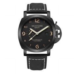 10Bar GMT Diving Automatic Mechanical Watch Men 1963 Seagull Automatic Movement Super Luminous Waterproof Sapphire Wristwatches