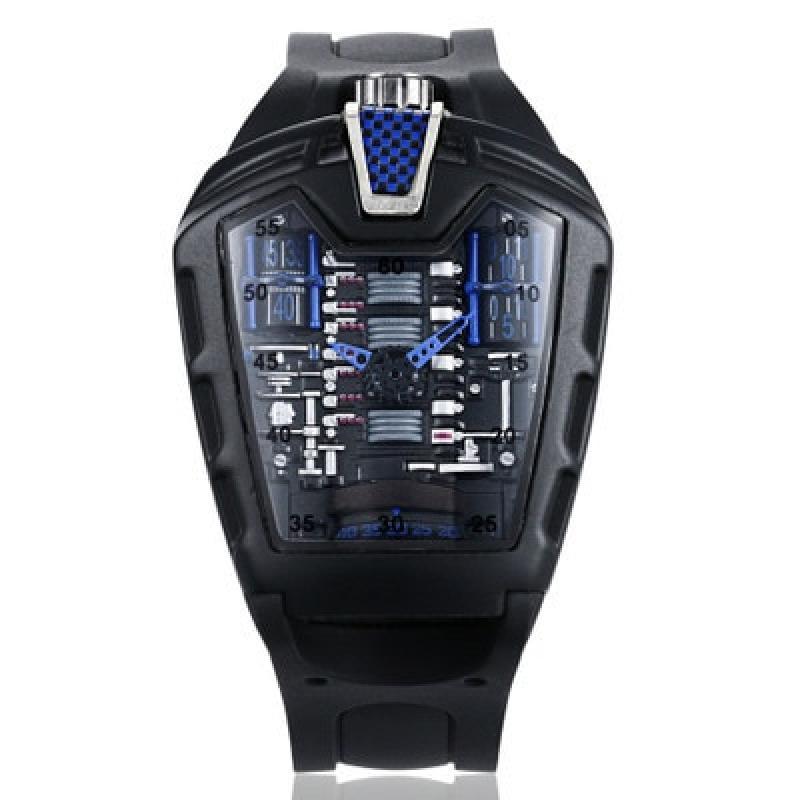 Creative Men's  Personality Classic Quartz Watch Racing Free Silicone Rubber Strap Sports Wristswatch for Man Relogio Masculino