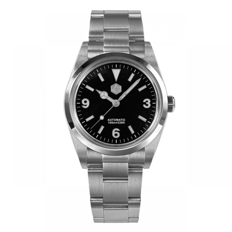 San Martin 36mm Men Watches Stainless Steel Explore Series Fashion Luxury Couples Sport Watch Automatic Mechanical 10Bar Relojes