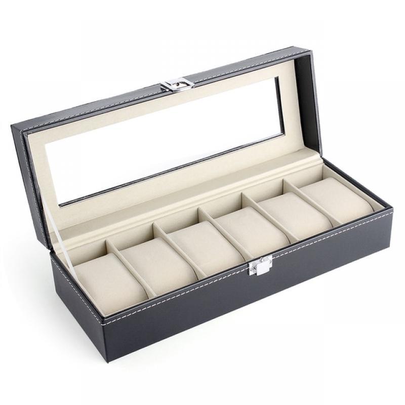 2/3/6 Slots Watch Storage Box Pu Leather Watch Organizer Mechanical Watches Display Holder Cases Jewelry Gift Box porta orologi