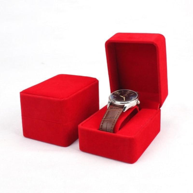 4 Color Flannel Luxury Watch Boxes Wristwatch Gift Packaging Watches Case Organizer Vintge Storage Holder Watch Box Wholesale
