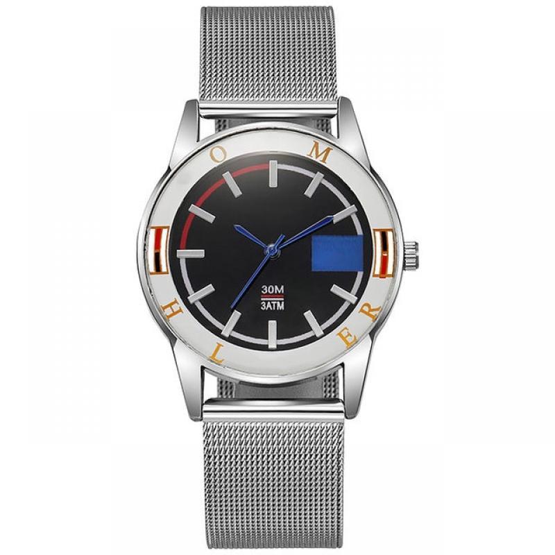 Top Brand Luxury Diamond Couple Watches Famous Brand Women's Watch Lady Lover Silver Band Men Quartz Wristwatches