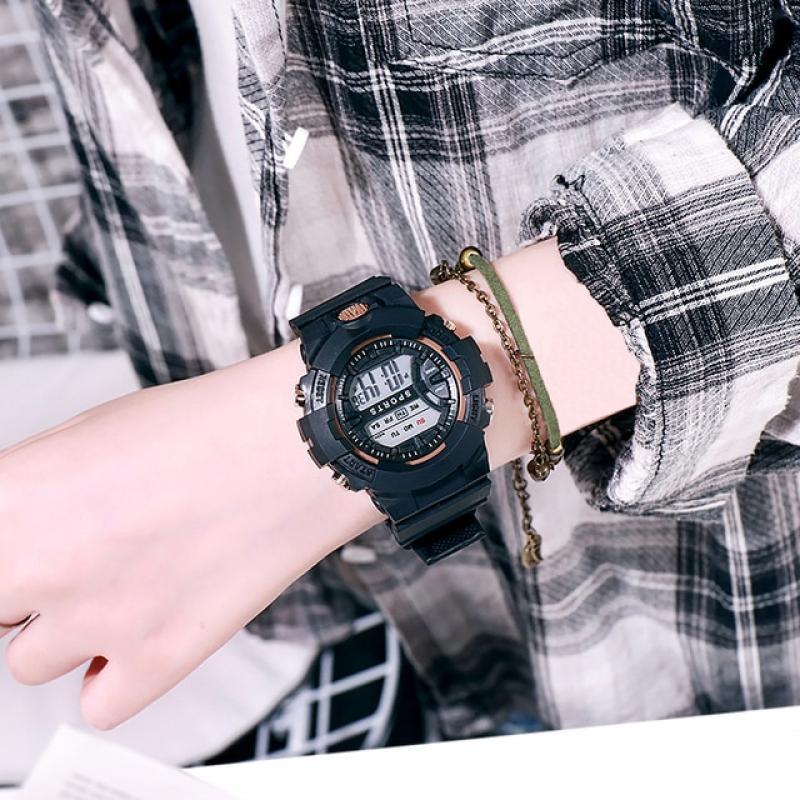 Trendy Led Digital Watch A Variety Of Styles Of Cool Sports Electronic Watches With 4 Buttons Life Waterproof Watch Часы Мужские